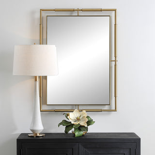 Uttermost - 08188 - Mirror - It's All Connected - Plated Brass
