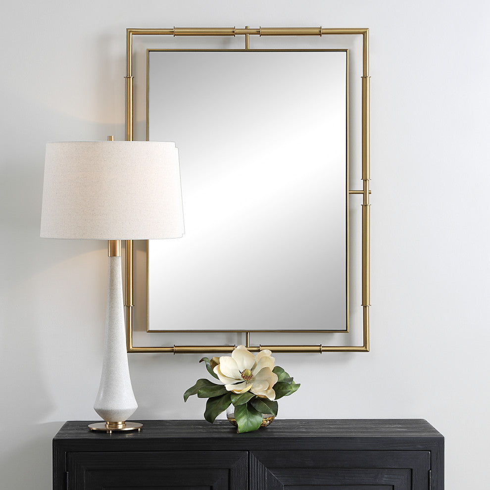 Uttermost - 08188 - Mirror - It's All Connected - Plated Brass