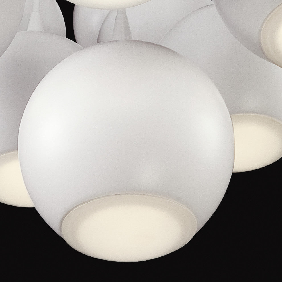 9-Light Midcentury Chandelier by Eurofase