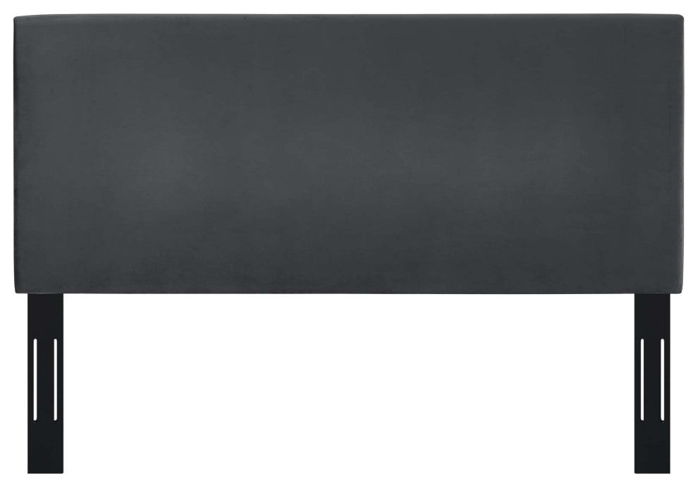 Taylor Twin Upholstered Performance Velvet Headboard-Gray