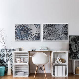 Petal Explosions Diptych, 48x16