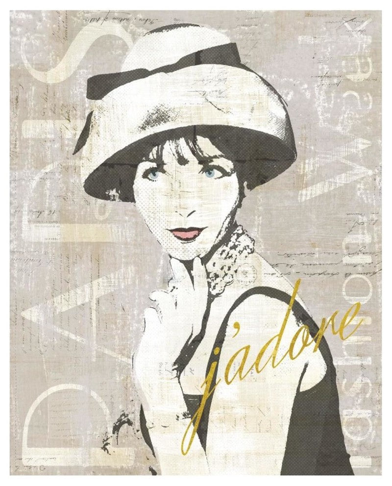 "Fashion Week Paris Halftone I" Digital Paper Print by Sue Schlabach, 22"x26"