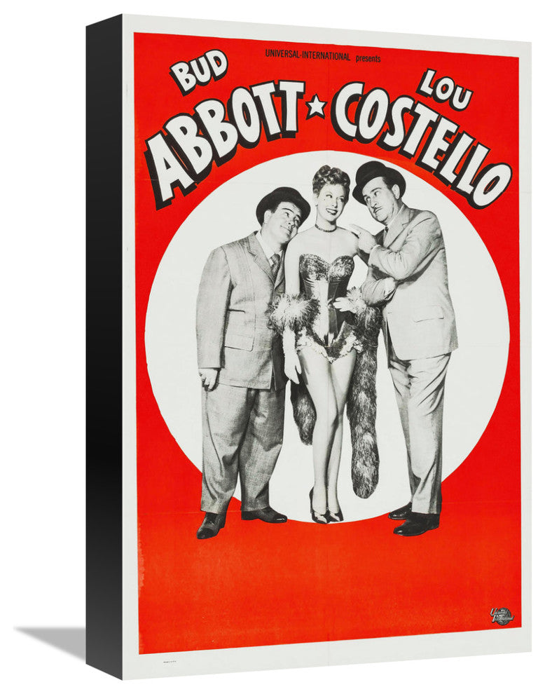 "Abbott & Costello - Stock Poster" Canvas by Hollywood Photo Archive, 11x16"