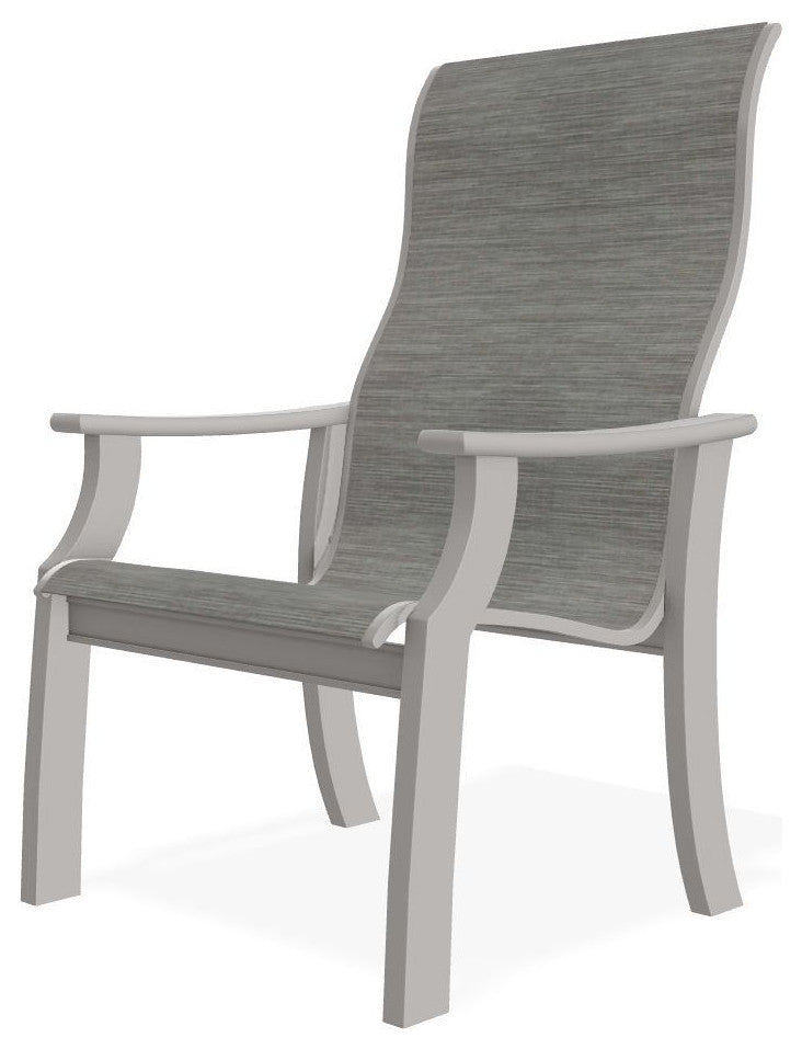 St. Catherine Sling Outdoor Armchair, Sicily/Warm Gray