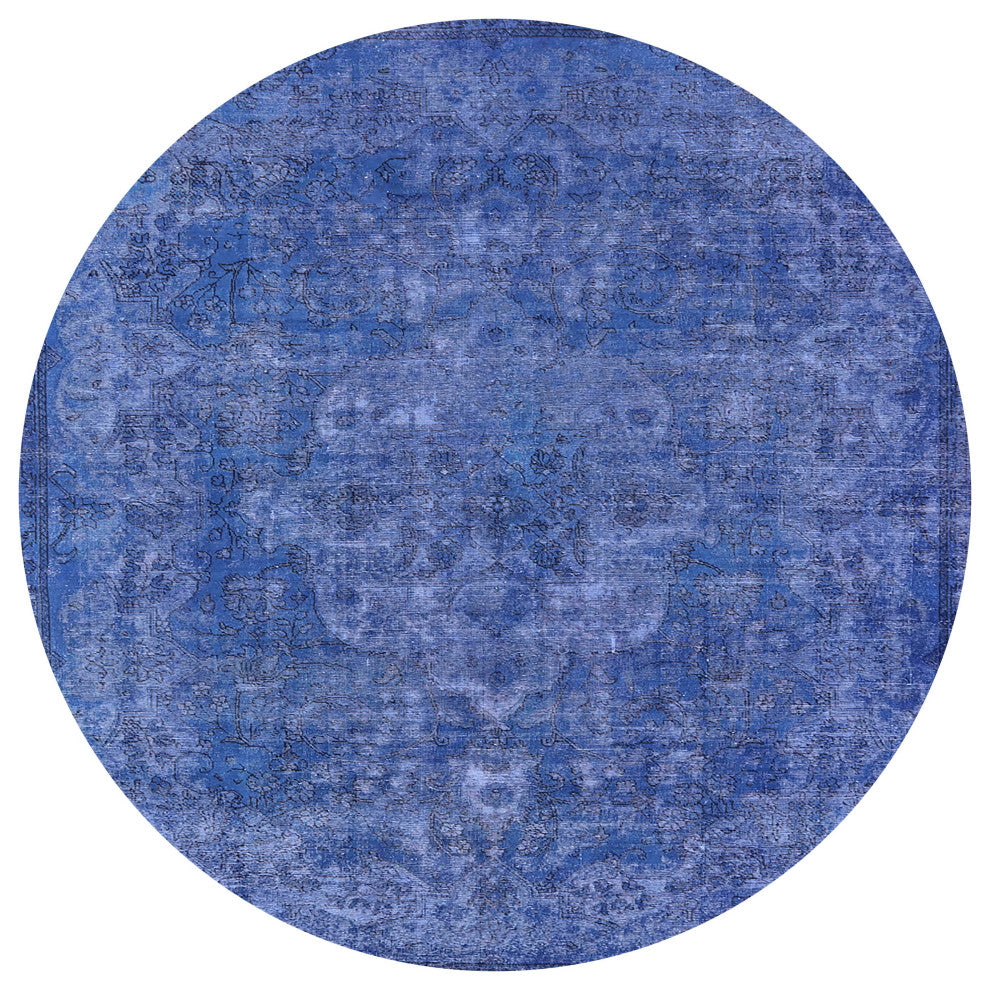 Ahgly Company Indoor Round Mid-Century Modern Area Rugs, 5' Round