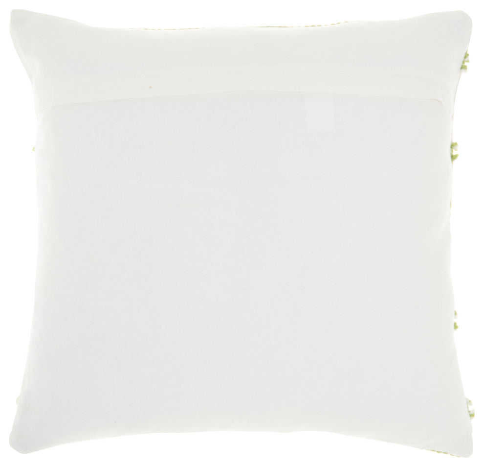 Mina Victory VJ088 Throw Pillow, Green, 18" x 18"