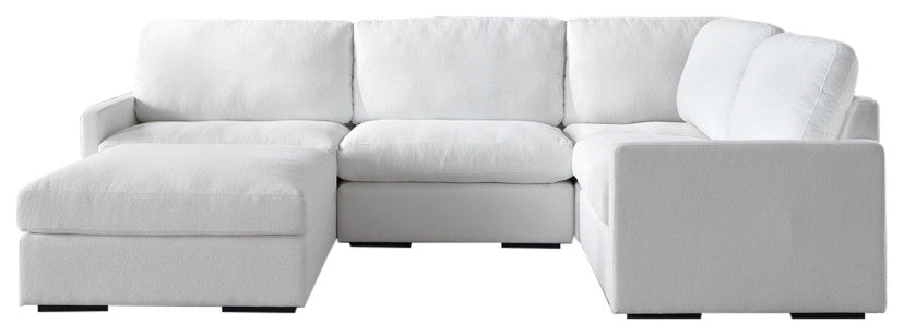 Uttermost Refuge Arctic White Corner Sofa