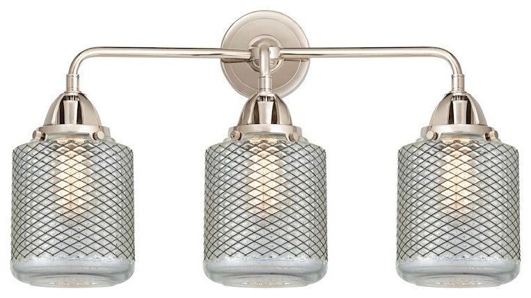 288-3W-PN-G262 Stanton 3 Light 24" Bath Vanity Light, Polished Nickel