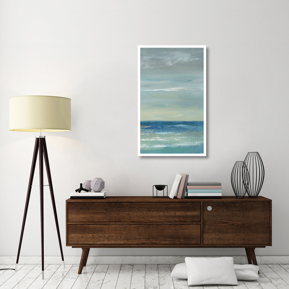 "Early Morning Waves I Panel II" Print by Silvia Vassileva, 28"x46"