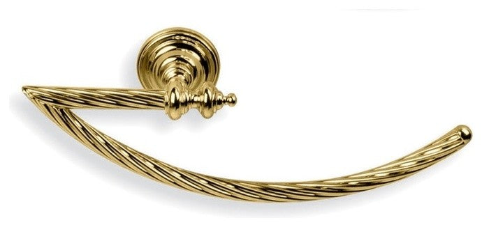 Classic-Style Brass Towel Ring, Gold