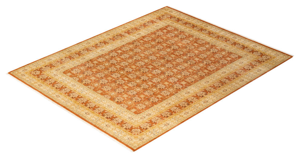 Mogul, One-of-a-Kind Hand-Knotted Area Rug, Brown, 8' 1" x 10' 2"