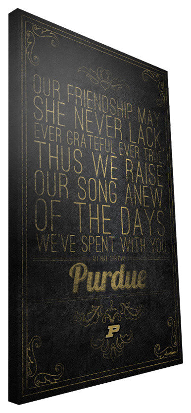 PUR Boilermakers Song Canvas Print, 16"x24"