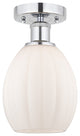 Innovations 616-1F-PC-G81 1 Light 5.5" Semi-Flush Mount, Polished Chrome