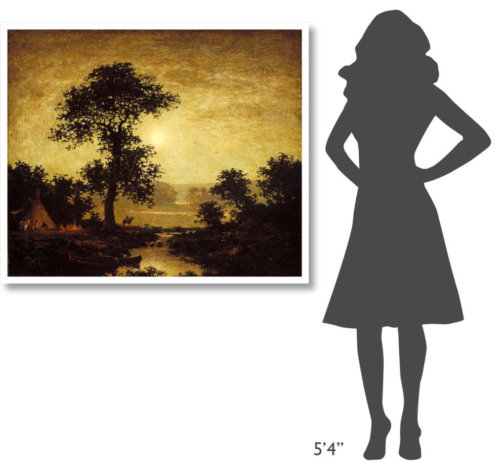 "Moonlight, ca. 1885-1889" Print by Ralph Albert Blakelock, 46"x39"