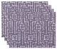 Woven Tiki, Geometric Print Placemat, Purple