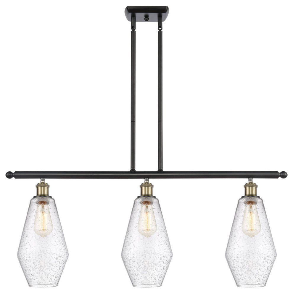 Innovations 516-3I-BAB-G654-7 3-Light Island Light, Black Antique Brass