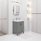 Elise 24 In. Ceramic Sink Top Vanity in Cashmere Grey