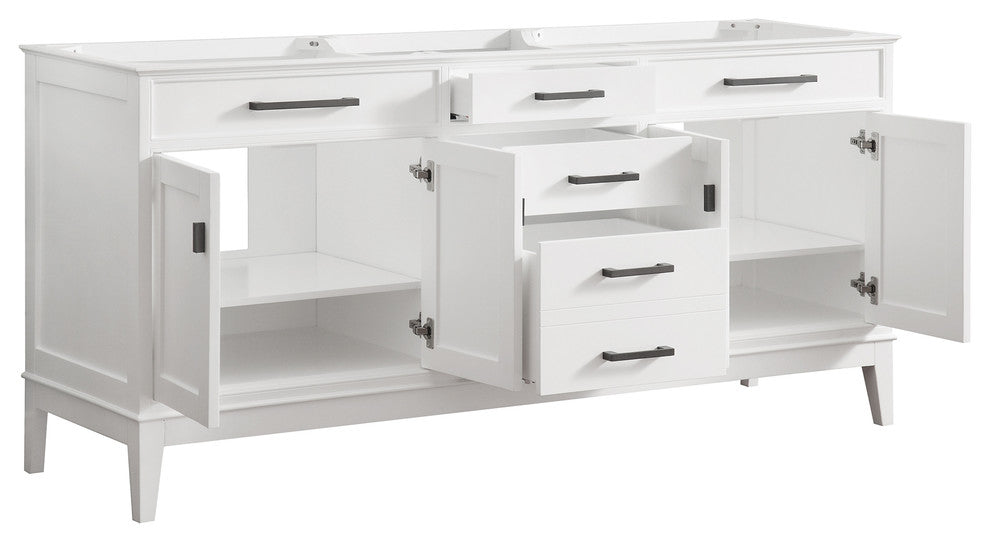 Avanity Madison 72" Vanity Only, White Finish