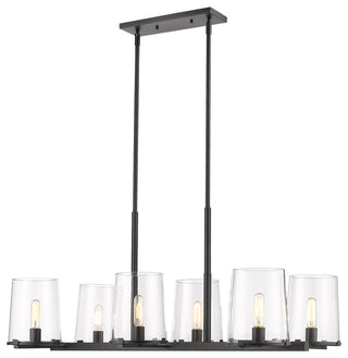 Z-LITE 3032-6L-MB 6 Light Chandelier, Matte Black