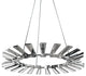 Wedge 36" Chandelier - Polished Chrome