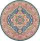 Nourison Passion 8' x Round Teal Multicolor Bohemian Indoor Area Rug