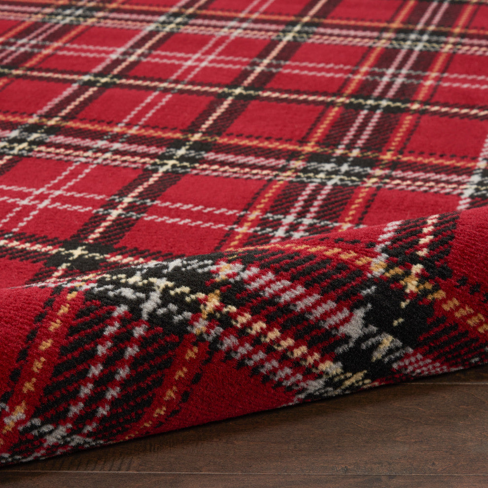 Nourison Grafix 3' x 5' Red Rustic Indoor Area Rug