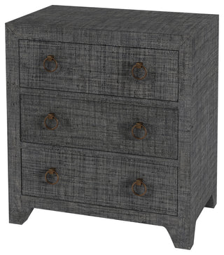 Butler Specialty Company, Bar Harbor Charcoal Raffia 3 Drawer Chest, Charcoal