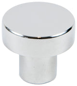 1-1/8" Modern Round Knob, Chrome