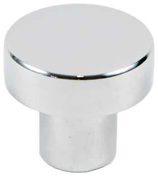 1-1/8" Modern Round Knob, Chrome