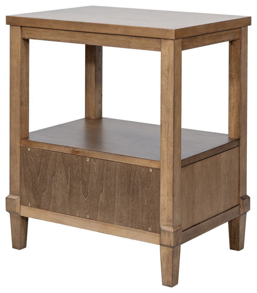 Martha Stewart Salina Accent Cabinet, Bed, Nightstand, Almond, Nightstand