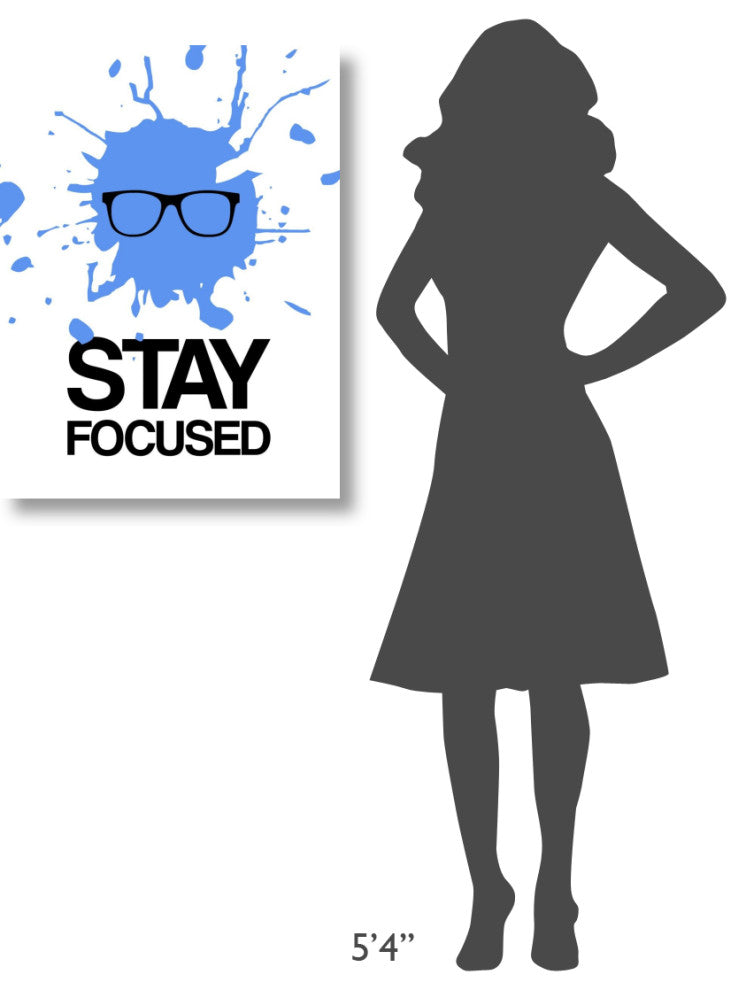 "Stay Focused Splatter Poster 2" Fine Art Print