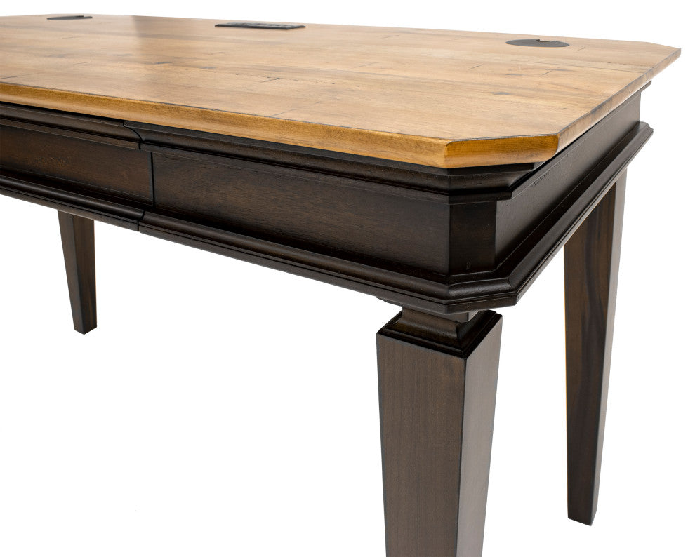 Executive Writing Desk, Writing Table, Office Desk, Brown