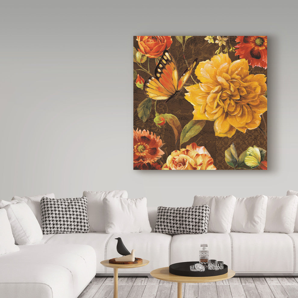 Lisa Audit 'Rainbow Garden Ii Chocolate' Canvas Art, 24"x24"