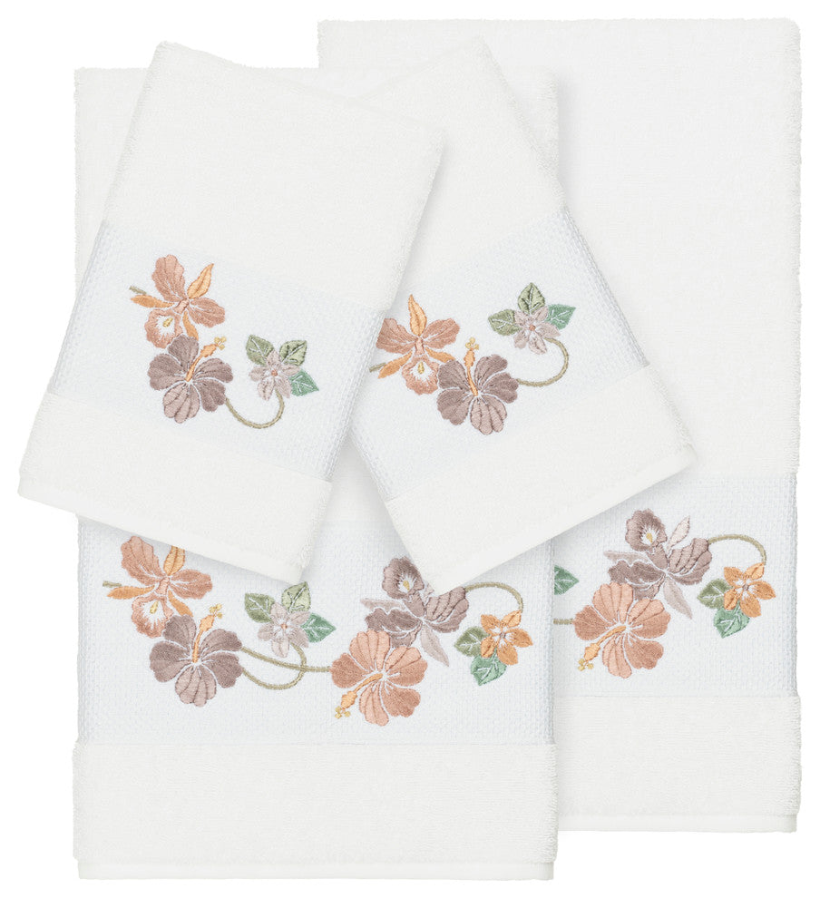 Caroline 4 Piece Embellished Towel Set