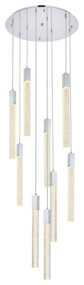 Wade 9-Light Pendant, Chrome