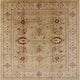 Ahgly Company Indoor Square Mid-Century Modern Area Rugs, 4' Square