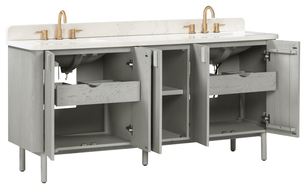 Blakely Vanity Combo Collection, Gray Oak, 73