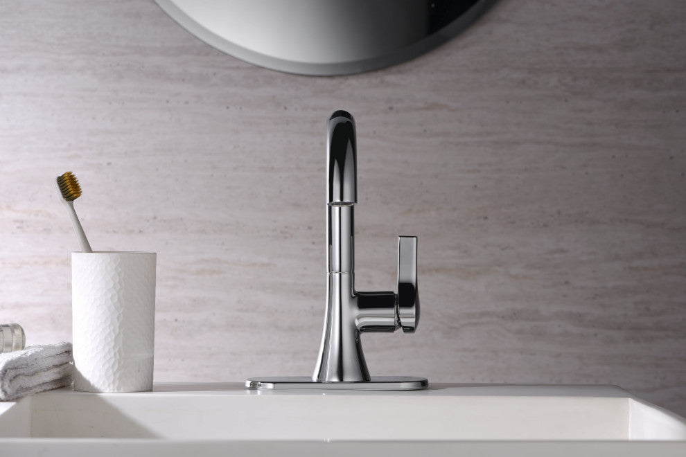 Ultra Faucets UF3800X Single Handle Bathroom Faucet, Polished Chrome