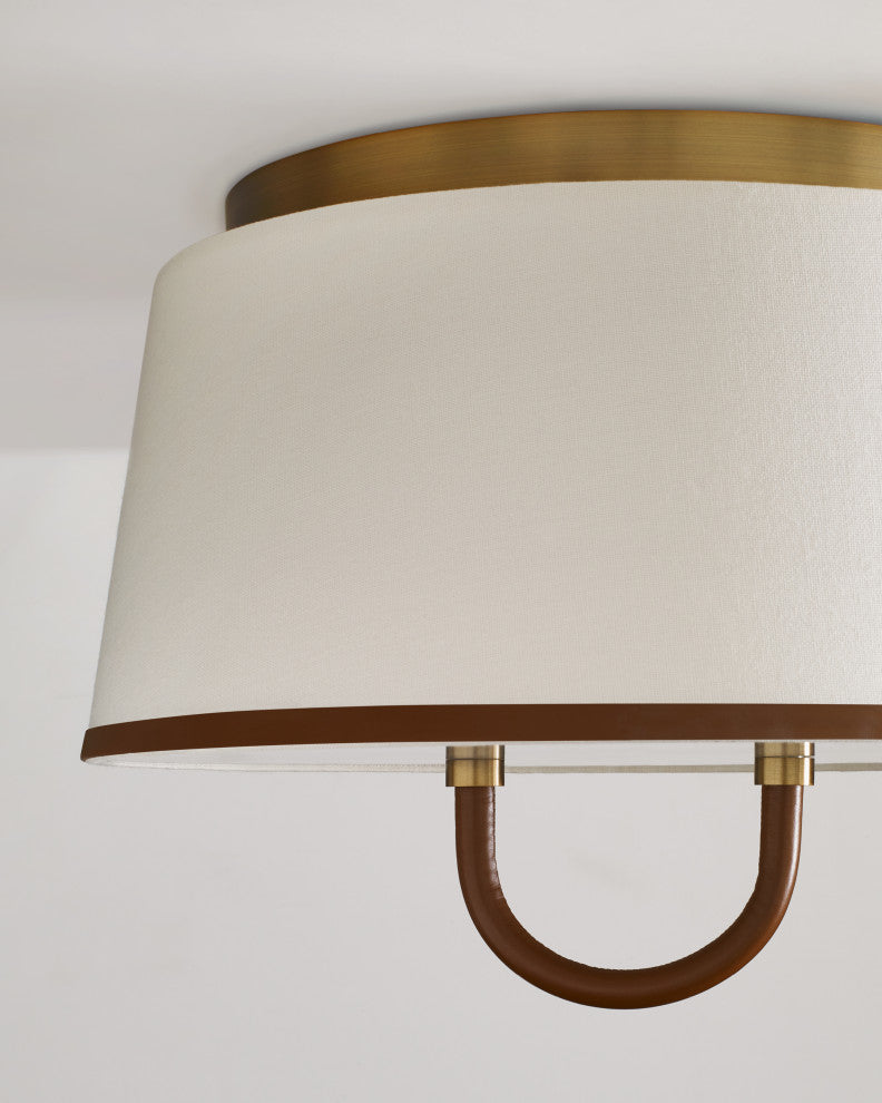 Katie Medium Flush Mount, Time Worn Brass