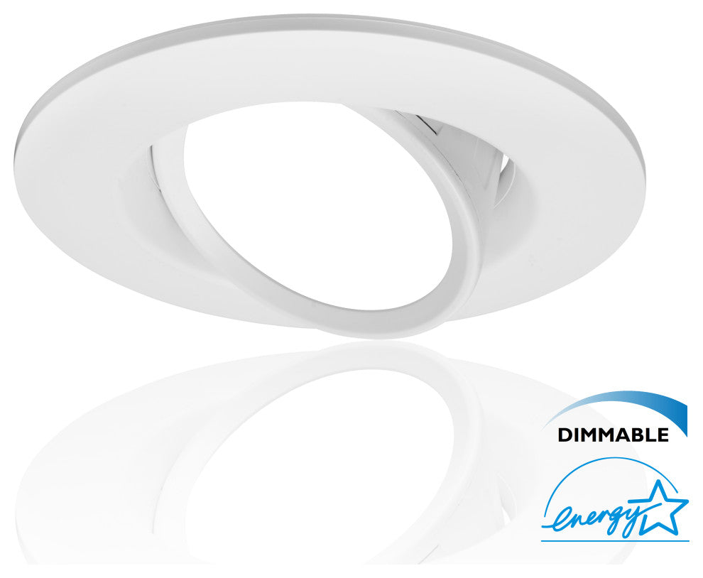 DCG Series 6 in. White Gimbal LED Recessed Downlight, 5000k