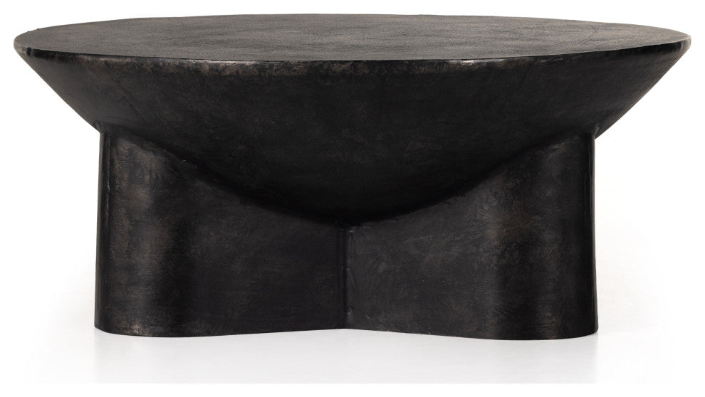 Sante 36" Coffee Table-Raw Black