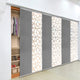 Scattered-Argentine 6-Panel Track Extendable Vertical Blinds 94"Hx98-130"W