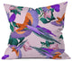 Kei Parrot Paradise Throw Pillow, 16"x16"