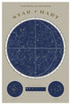 "Northern Star Chart" Digital Paper Print by Sue Schlabach, 26"x38"
