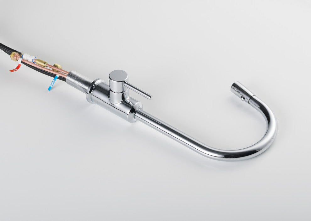 Brighton Kitchen Faucet Spray Head Gooseneck, Chrome