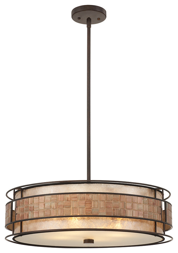 Quoizel MC8420CRC Four Light Pendant Laguna Renaissance Copper