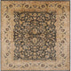 Ahgly Company Indoor Square Mid-Century Modern Area Rugs, 3' Square