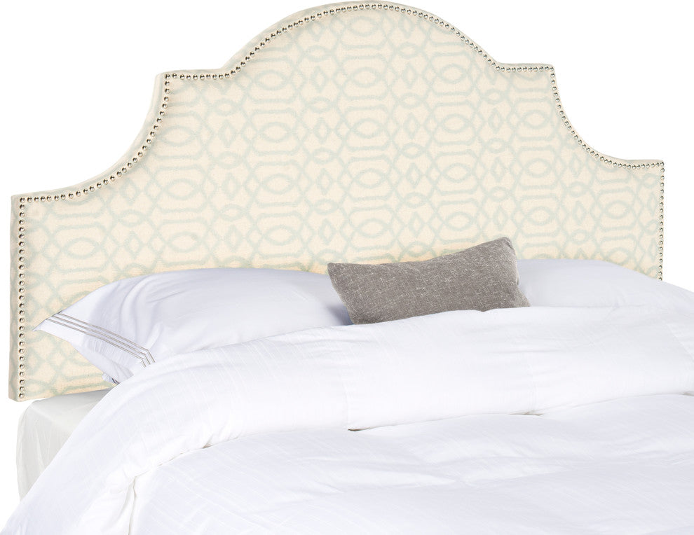 Safavieh Hallmar Headboard, Silver, Cream, Full
