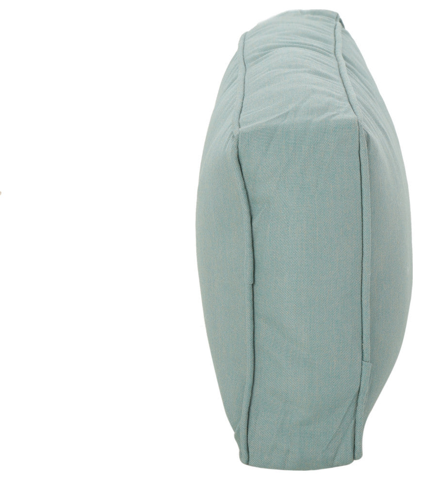 Darcy Outdoor Rectanglular 12"x20" Lumbar Pillows, Set of 2, Teal