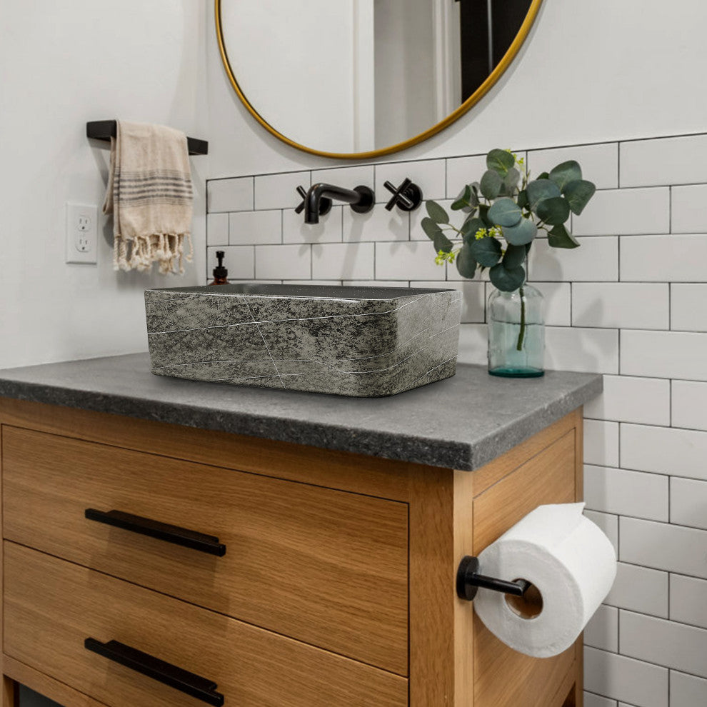 16" Rectangle Vessel Bathroom Sinks